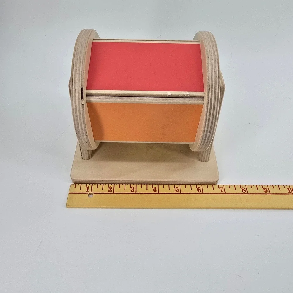 Lovevery Spinning Rainbow Drum Multicolor Wooden Montessori Toy